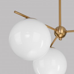 Потолочный светильник со стеклянными плафонами 60147/3 латунь Eurosvet