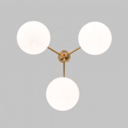 Потолочный светильник со стеклянными плафонами 60147/3 латунь Eurosvet