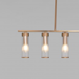 Потолочный светильник со стеклянными плафонами 60166 латунь Eurosvet