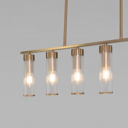 Потолочный светильник со стеклянными плафонами 60166 латунь Eurosvet