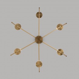 Потолочный светильник в классическом стиле 60142/6 латунь Eurosvet