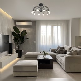 Потолочный светодиодный светильник 90035/10  LED черный Eurosvet