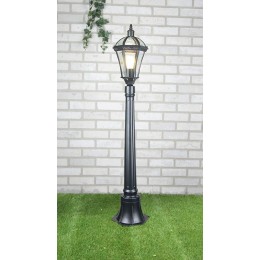 Уличный светильник на столбе IP44 Capella F черный Elektrostandard