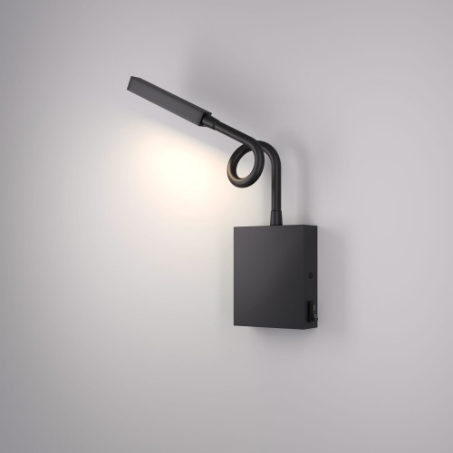 Светильник настенный светодиодный KNOB 40118/LED черный Elektrostandard