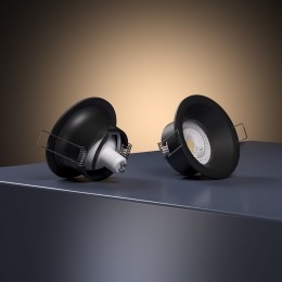 Светильник встраиваемый Andi GU10 черный IP44 25061/01 Elektrostandard