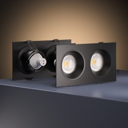 Светильник встраиваемый GU10 черный 15700/02 Elektrostandard