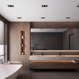 Светильник встраиваемый светодиодный IP44 15277/LED Elektrostandard