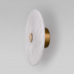 Светодиодный настенный светильник с мраморным рассеивателем 40341 LED латунь Eurosvet