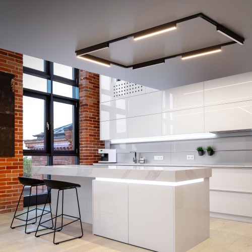 Трековый светодиодный светильник для трехфазного шинопровода X-Line черный матовый X-Line черный матовый 28W 4200K (LTB55) трехфазный Elektrostandard