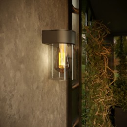 Уличный настенный светильник Atrani 35085/D черный Elektrostandard