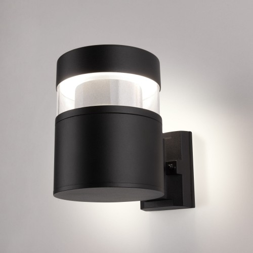 Уличный настенный светодиодный светильник IP65 1530 TECHNO LED  черный Elektrostandard