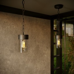 Уличный подвесной светильник Atrani 35085/H черный Elektrostandard