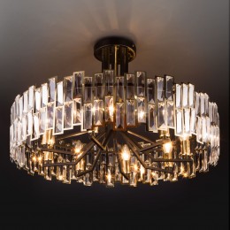 Умный потолочный светильник 339/8 золото / черный Bogate's