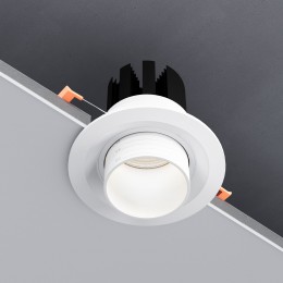 Встраиваемый светодиодный светильник с регулировкой угла освещения Zoom 15W 3000K белый 9920 LED Elektrostandard