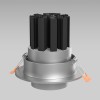 Встраиваемый светодиодный светильник с регулировкой угла освещения Zoom 15W 4200K серебро 9920 LED Elektrostandard