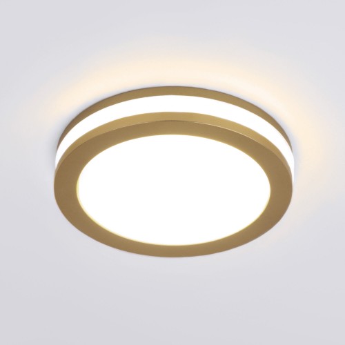 Встраиваемый светильник золото матовый DSKR80 5W 4200K Elektrostandard