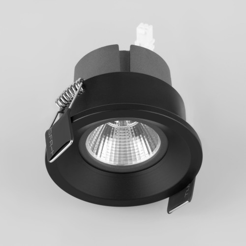 Встраиваемый точечный светодиодный светильник Kita 7W 4200K BK черный 25024/LED Elektrostandard