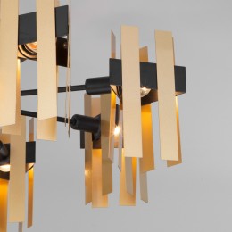 Потолочная люстра в стиле лофт 70116/8 черный Eurosvet