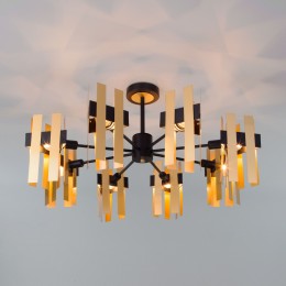 Потолочная люстра в стиле лофт 70116/8 черный Eurosvet