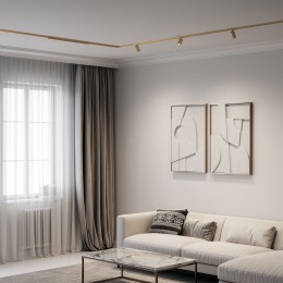 Brass Line Трековый светильник 10W 4000K латунь 85525/01 Elektrostandard