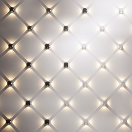 Уличный настенный светодиодный светильник CUBE черный 1504 TECHNO LED черный Elektrostandard