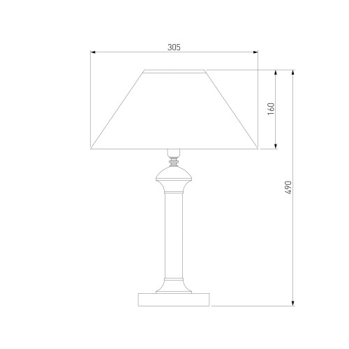 Настольная лампа 008/1T MRD (бордо) Eurosvet
