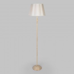 Напольный светильник с тканевым абажуром 01088/1 белый с золотом Eurosvet