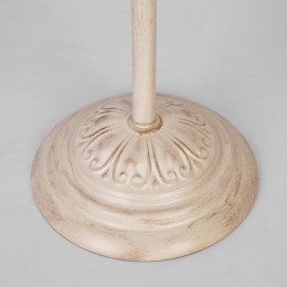 Напольный светильник с тканевым абажуром 01088/1 белый с золотом Eurosvet