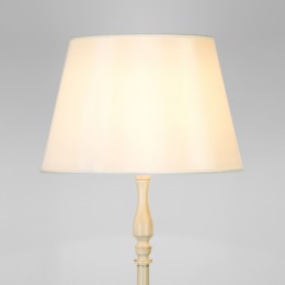 Напольный светильник с тканевым абажуром 01088/1 белый с золотом Eurosvet