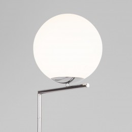 Напольный светильник со стеклянным плафоном 01083/1 хром Eurosvet