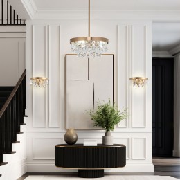 Настенный светильник с хрусталем 60165/2 латунь Eurosvet