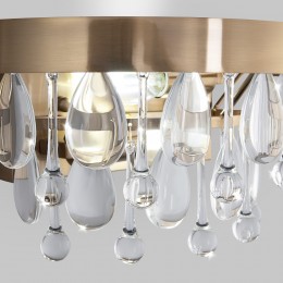 Настенный светильник с хрусталем 60165/2 латунь Eurosvet