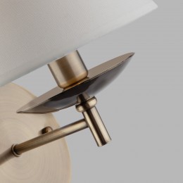 Настенный светильник с тканевым абажуром 60060/1 античная бронза Eurosvet