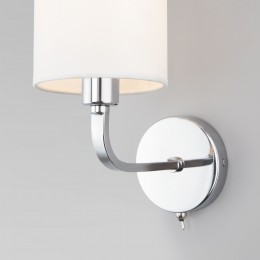 Настенный светильник с тканевым абажуром 60128/1 хром Eurosvet