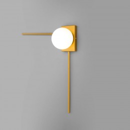 Настенный светильник со стеклянным плафоном 40035/1 золото Eurosvet