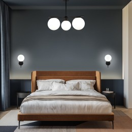 Настенный светильник со стеклянным плафоном 60147/1 черный Eurosvet