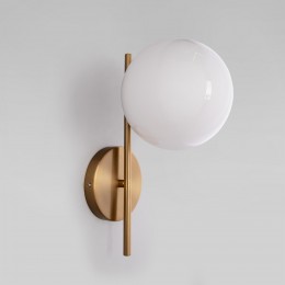 Настенный светильник со стеклянным плафоном 60147/1 латунь Eurosvet