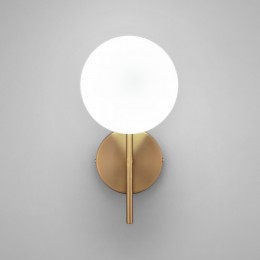 Настенный светильник со стеклянным плафоном 60147/1 латунь Eurosvet