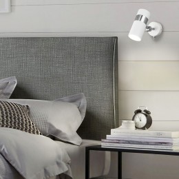 Настенный светильник в стиле лофт 20096/1 белый / хром Eurosvet