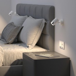 Настенный светильник в стиле лофт 20124/1 белый/ хром Eurosvet