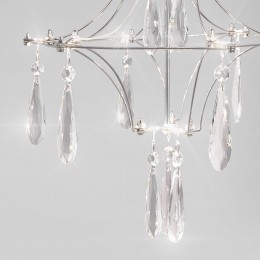 Настенный светодиодный светильник с хрусталем и регулировкой цветовой температуры 442/1 хром Bogate's