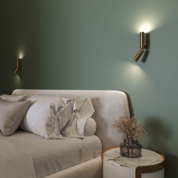 Настенный светодиодный светильник в стиле лофт 40020/1 LED латунь Eurosvet