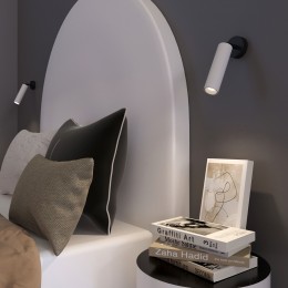 Настенный светодиодный светильник в стиле минимализм 20128/1 LED белый/черный Eurosvet