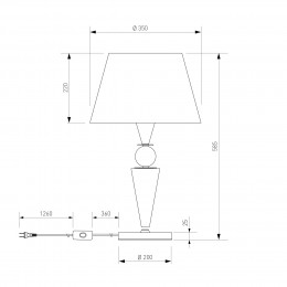 Настольный светильник с керамикой 108014 Eurosvet