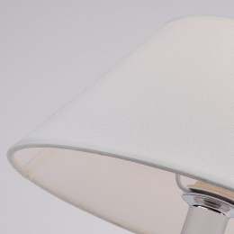 Настольный светильник с тканевым абажуром 01010/1 хром Eurosvet