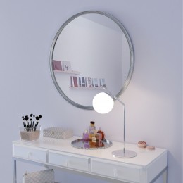 Настольный светильник со стеклянным плафоном 01082/1 хром Eurosvet