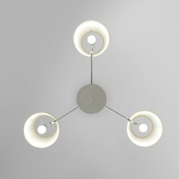 Подвесная люстра с тканевыми абажурами 60155/3 хром Eurosvet