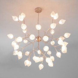 Подвесная люстра со стеклянными плафонами 547 серебро Bogate's