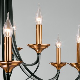 Подвесная люстра в классическом стиле 60098/9 черный Eurosvet