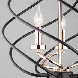 Подвесная люстра в стиле лофт 60105/3 черный Eurosvet